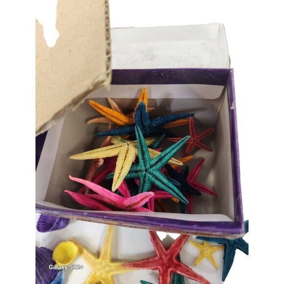 Colorful Assorted Seashells & Starfish Decoration Set - Picture 3 of 5